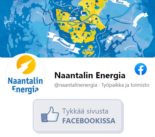 Tykkää Naantalin Energian sivusta Facebookissa